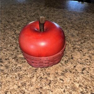 Red Apple Shaped Basket
